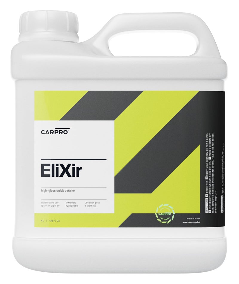 CARPRO EliXir Quick Detailer - Quick Detail Provides a Fast Layer of Depth, Gloss, and Hydrophobic Energy - 4 Liter (135oz) - Image 1